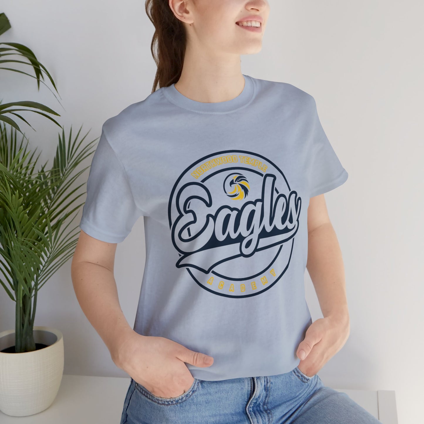 Eagles Circle Stamp - Bella+Canva Unisex Jersey Short Sleeve Tee