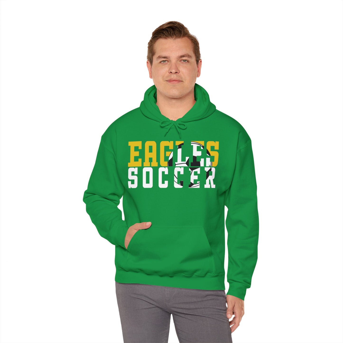 Soccer Cutout - Gildan Unisex Heavy Blend™ Hooded Sweatshirt