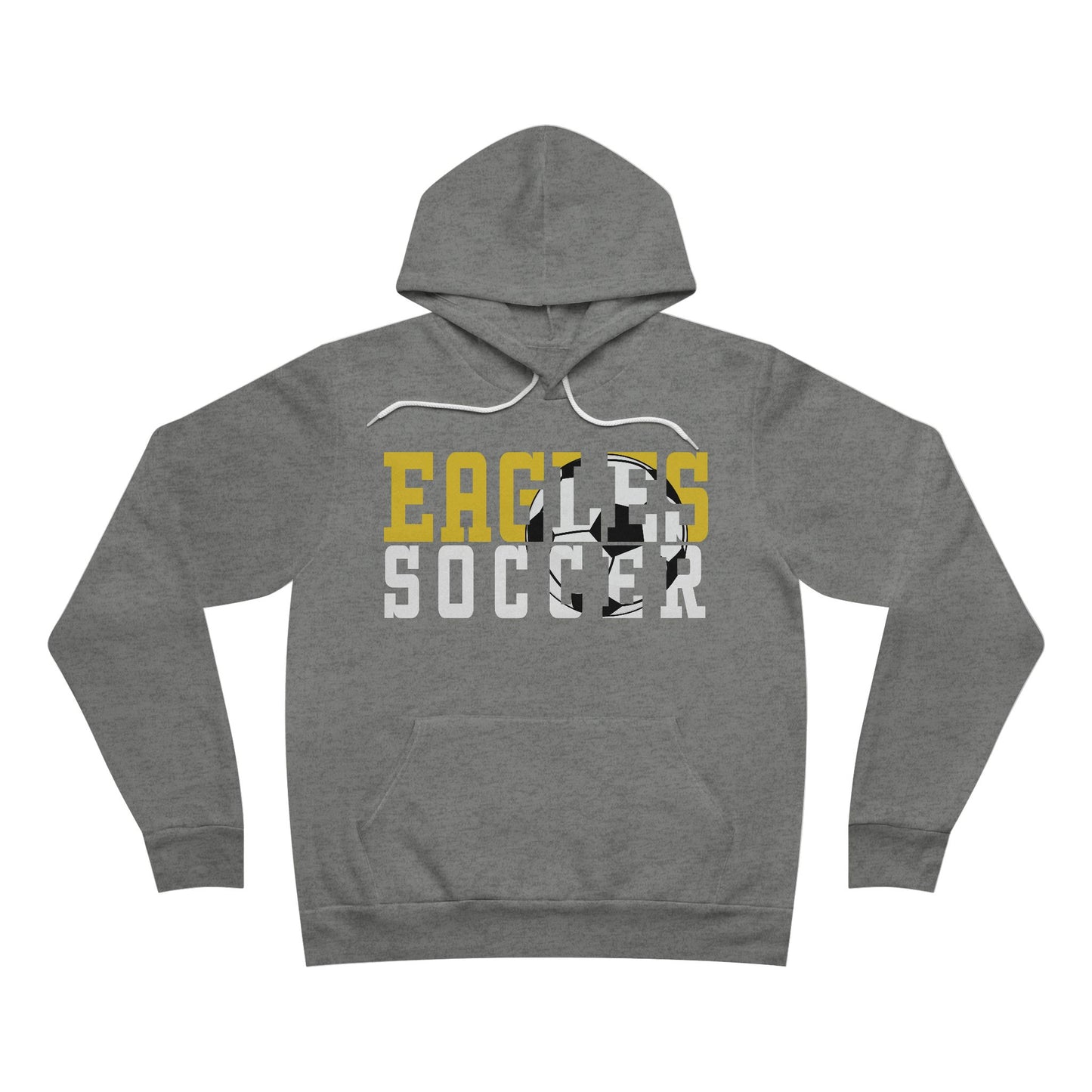 Soccer Cutout - Bella+Canva Unisex Sponge Fleece Pullover Hoodie