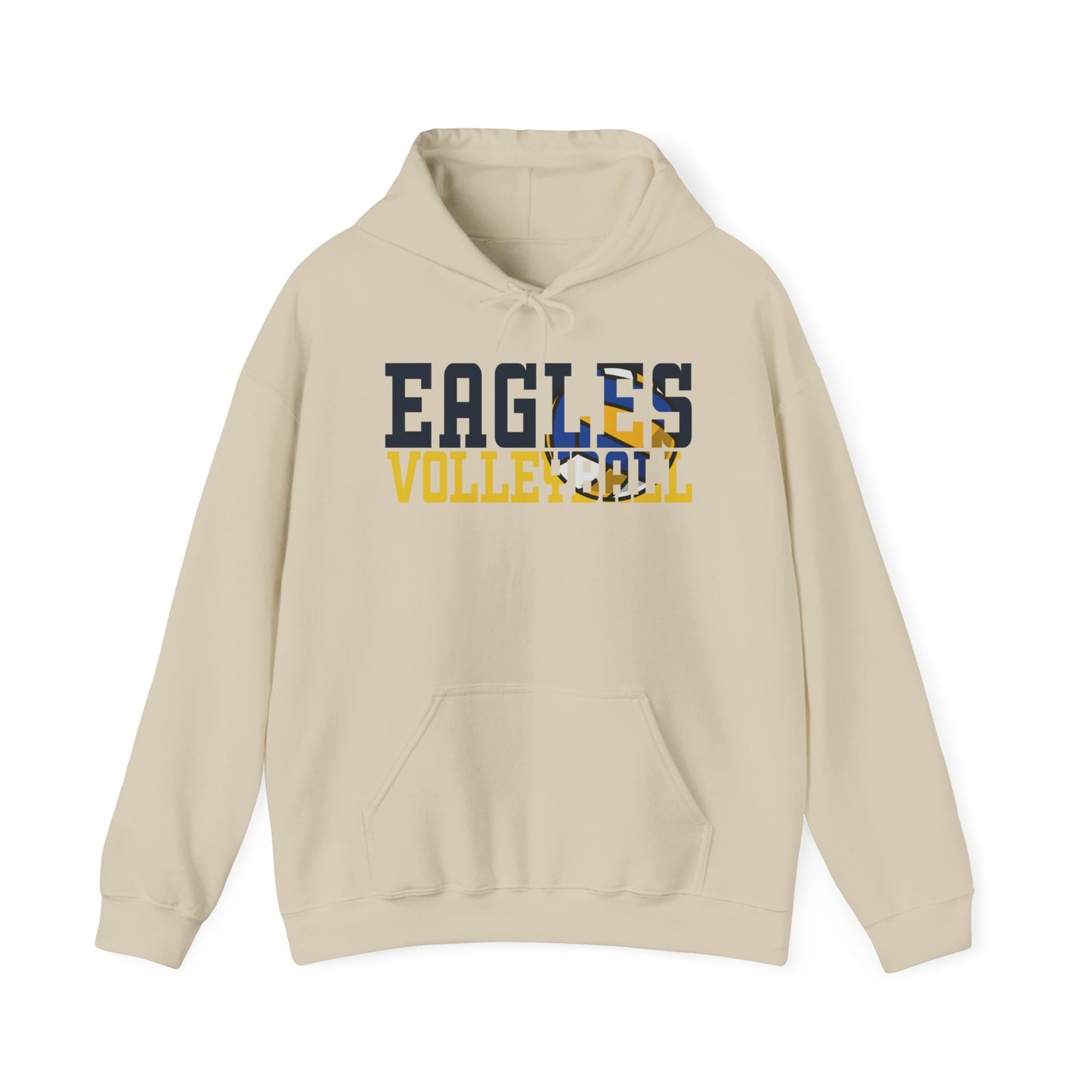 Volleyball Cutout - Gildan Unisex Heavy Blend™ Hooded Sweatshirt