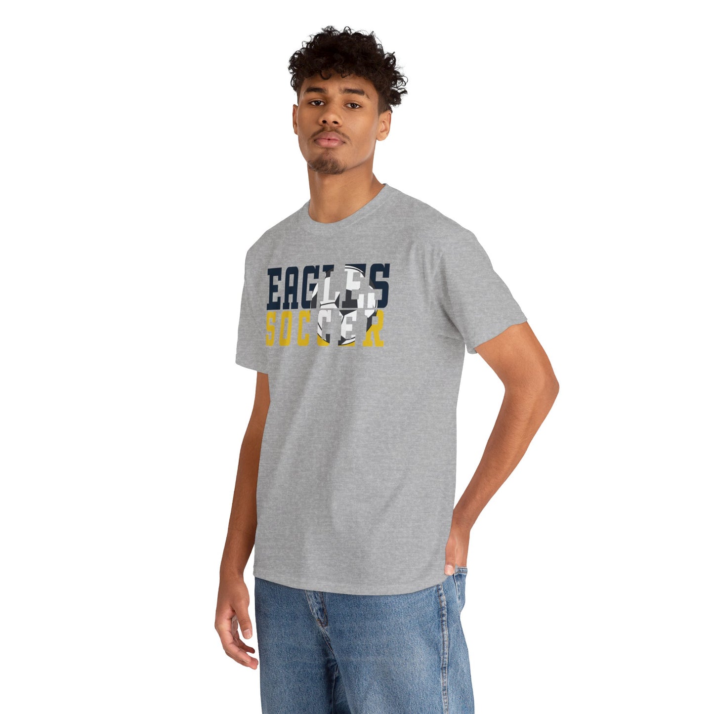 Soccer Cutout - Gildan Unisex Heavy Cotton Tee