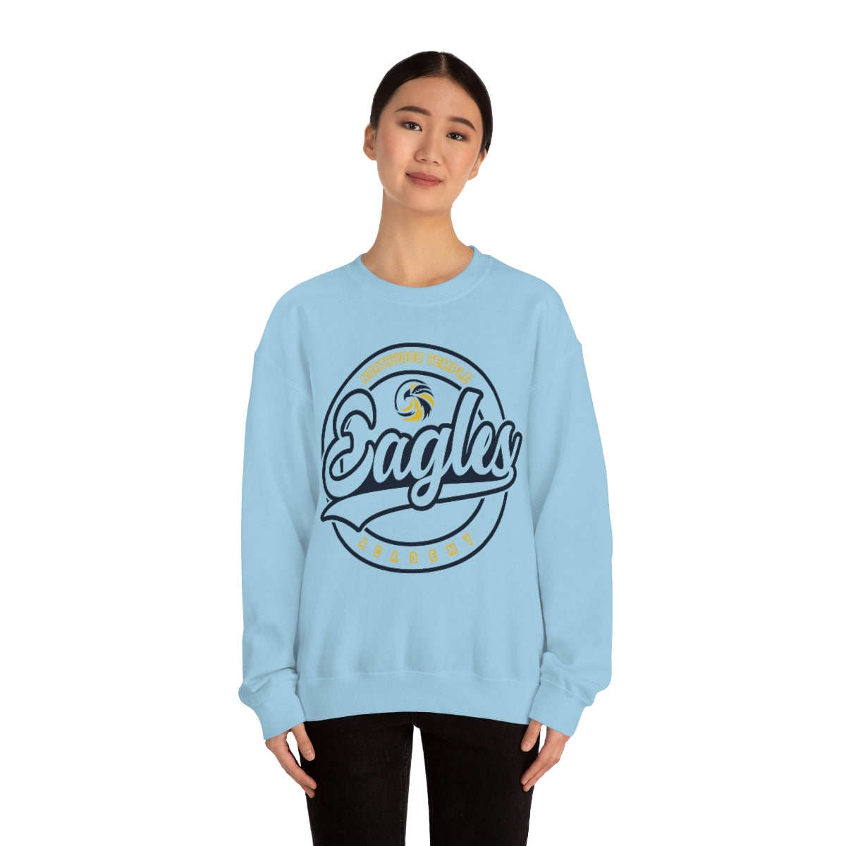 Eagles Circle Stamp - Gildan Unisex Heavy Blend™ Crewneck Sweatshirt