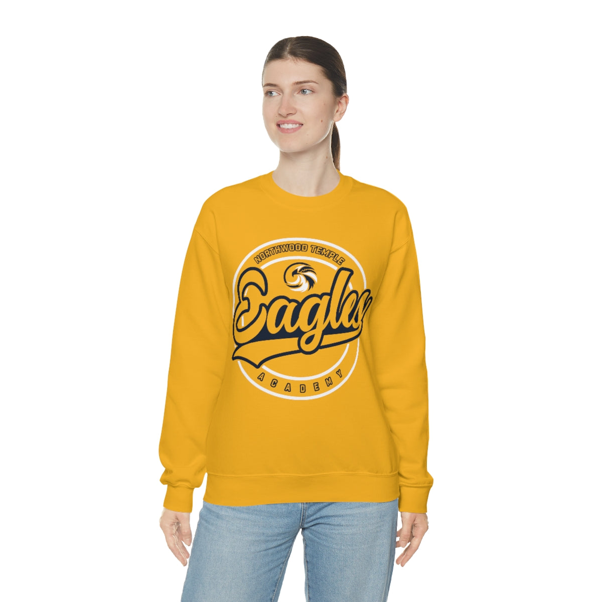 Eagles Circle Stamp - Gildan Unisex Heavy Blend™ Crewneck Sweatshirt