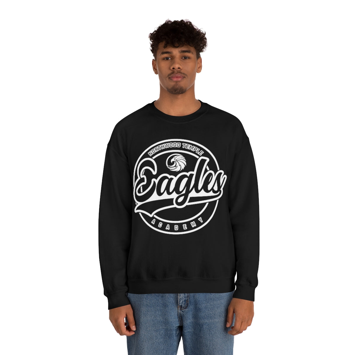 Eagles Circle Stamp - Gildan Unisex Heavy Blend™ Crewneck Sweatshirt