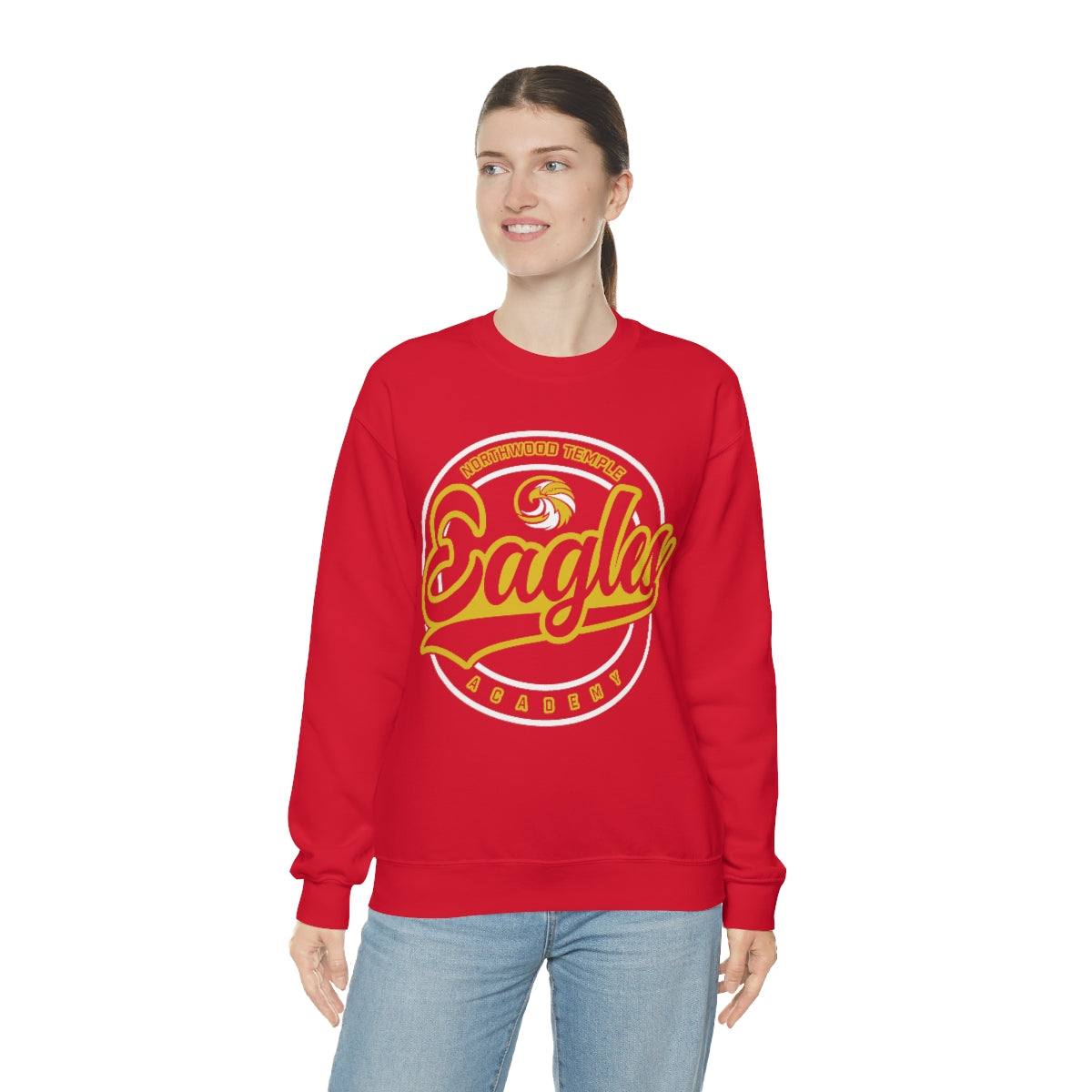 Eagles Circle Stamp - Gildan Unisex Heavy Blend™ Crewneck Sweatshirt