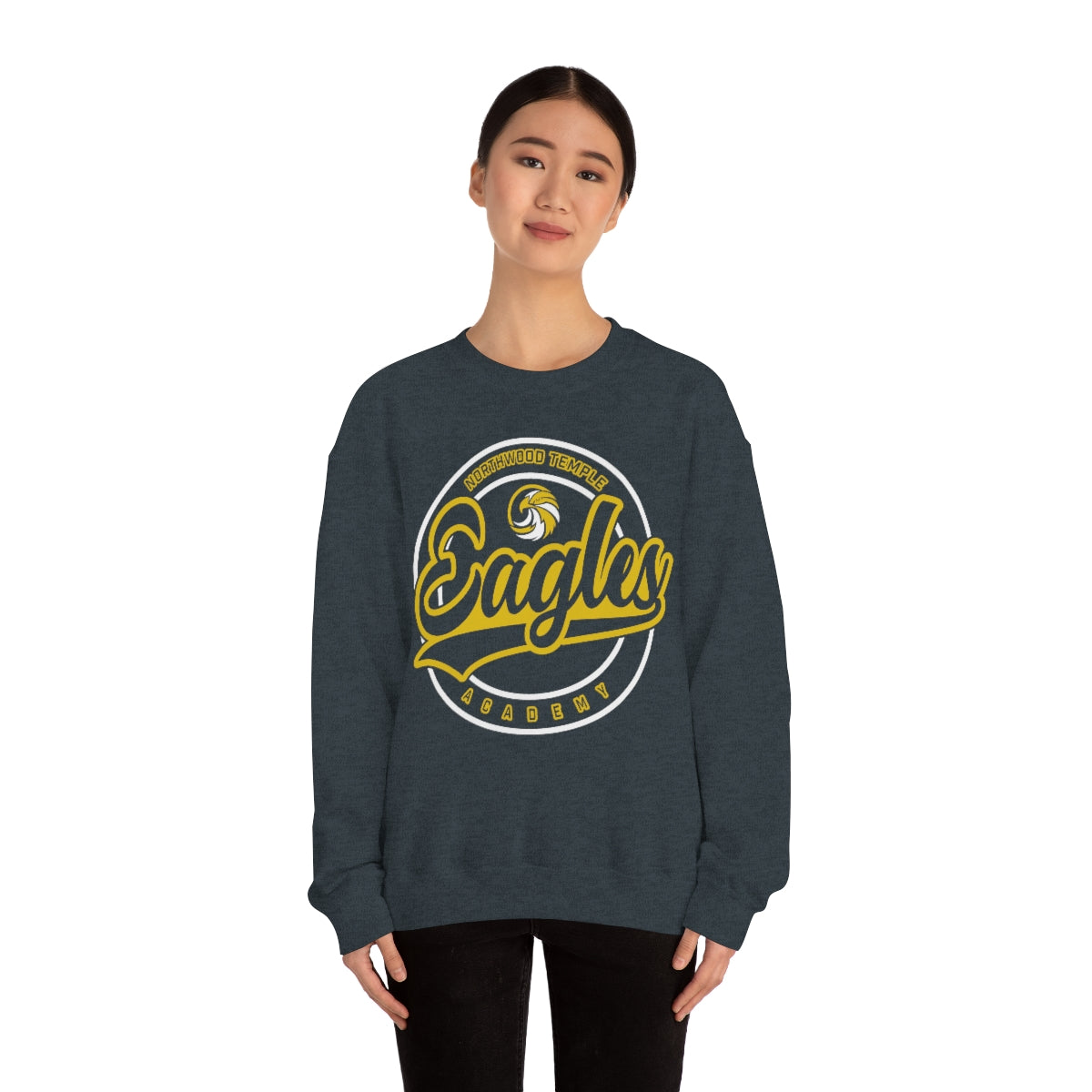 Eagles Circle Stamp - Gildan Unisex Heavy Blend™ Crewneck Sweatshirt