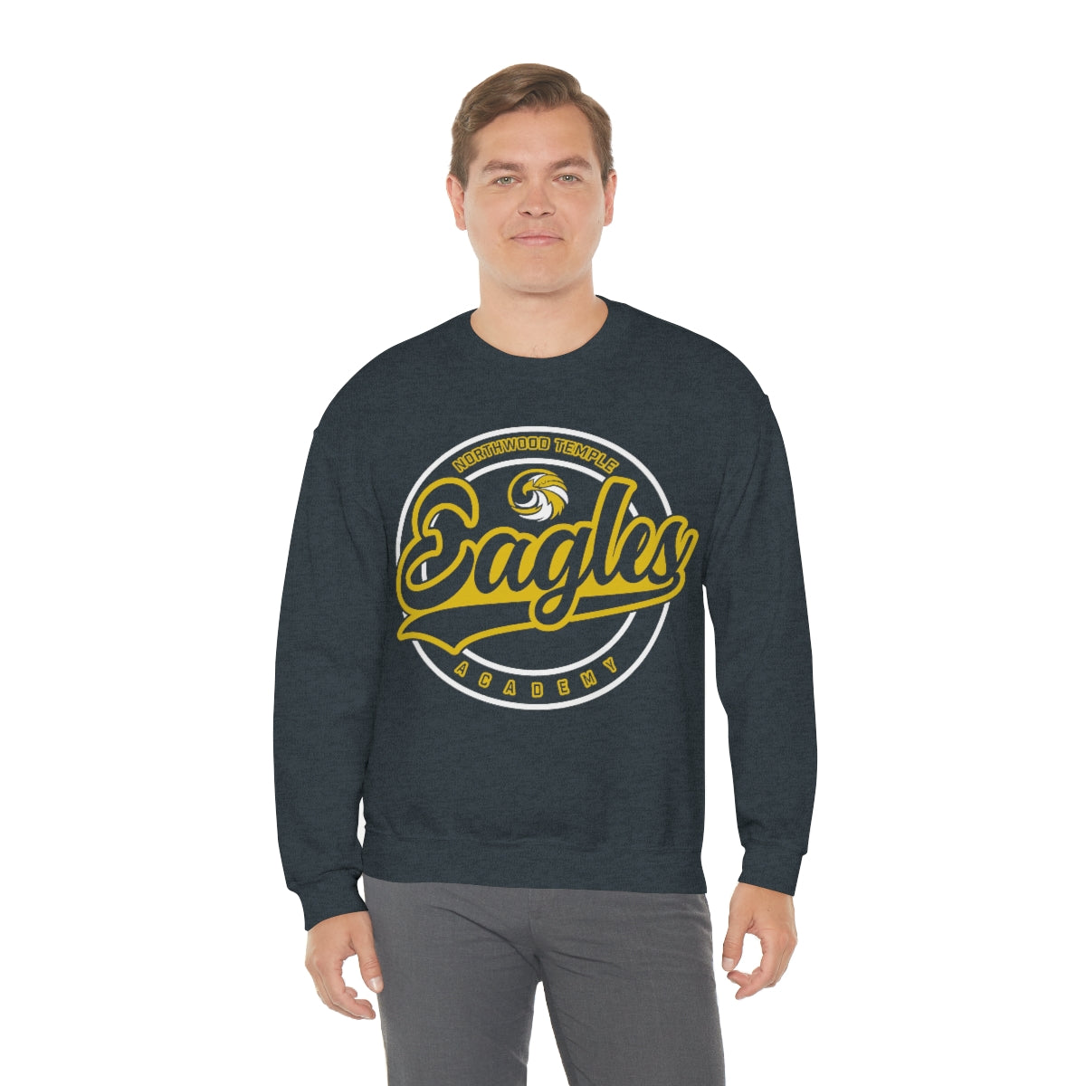 Eagles Circle Stamp - Gildan Unisex Heavy Blend™ Crewneck Sweatshirt