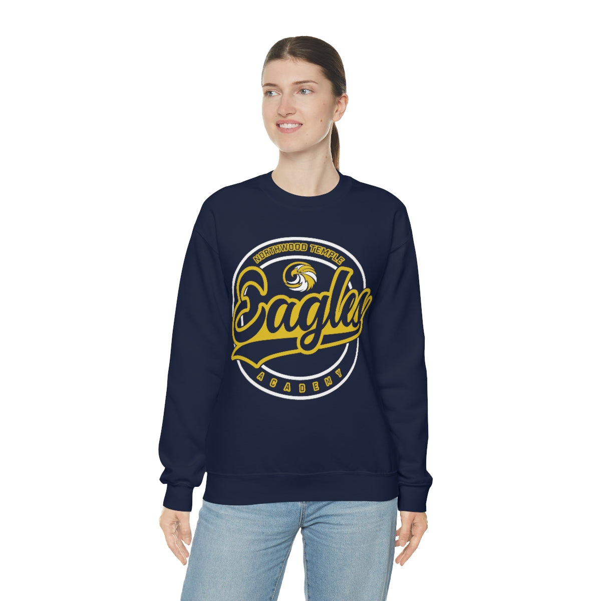 Eagles Circle Stamp - Gildan Unisex Heavy Blend™ Crewneck Sweatshirt