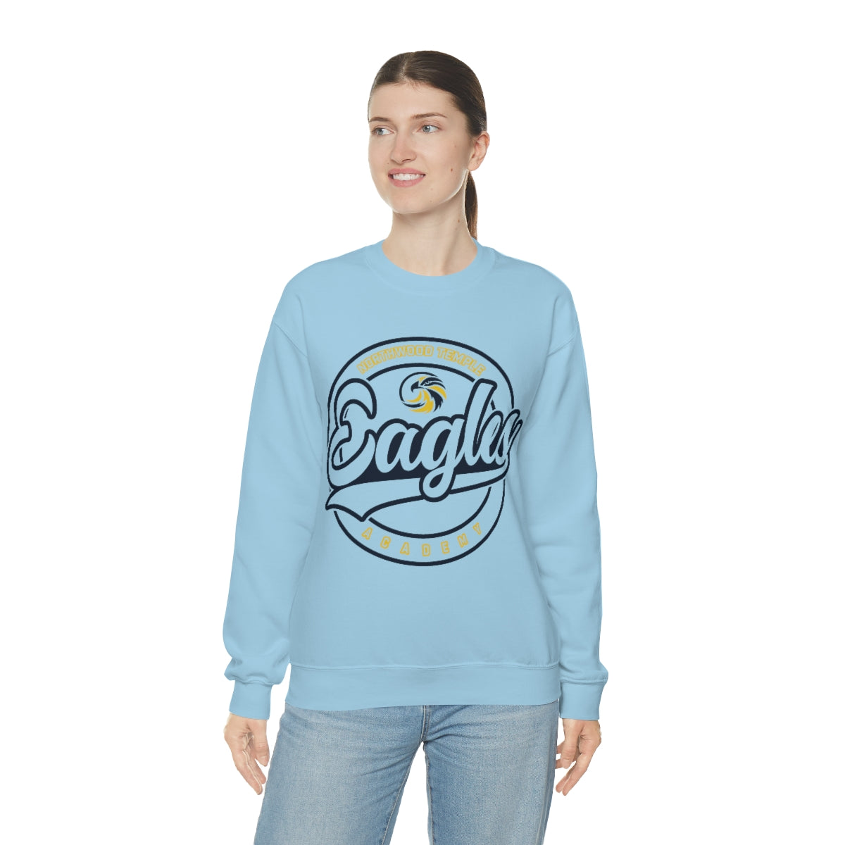 Eagles Circle Stamp - Gildan Unisex Heavy Blend™ Crewneck Sweatshirt