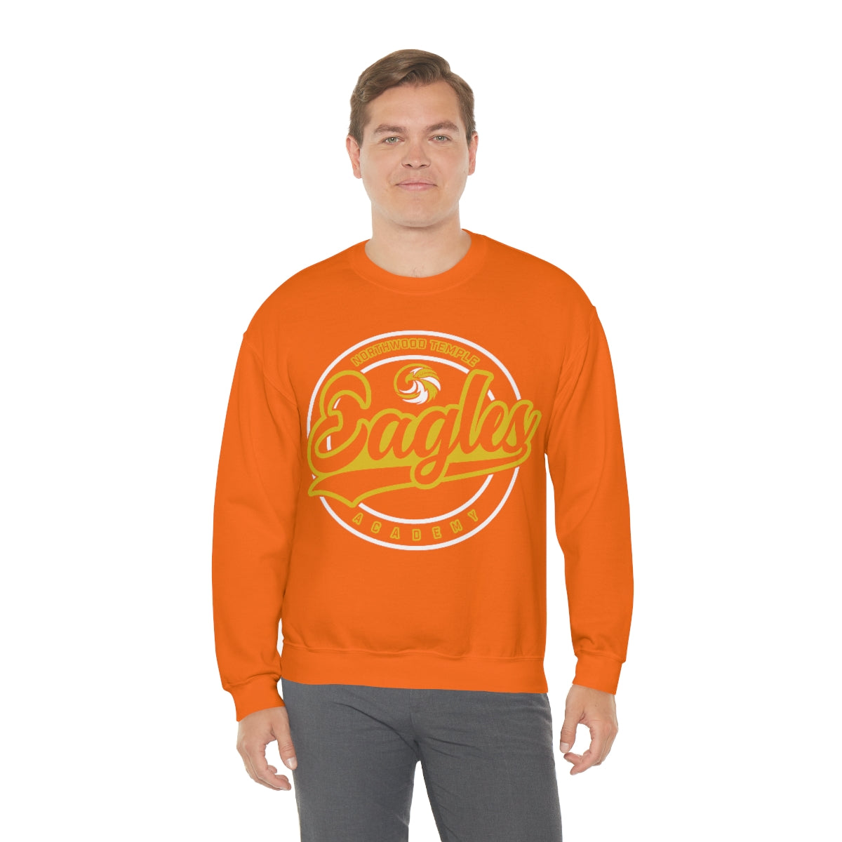 Eagles Circle Stamp - Gildan Unisex Heavy Blend™ Crewneck Sweatshirt