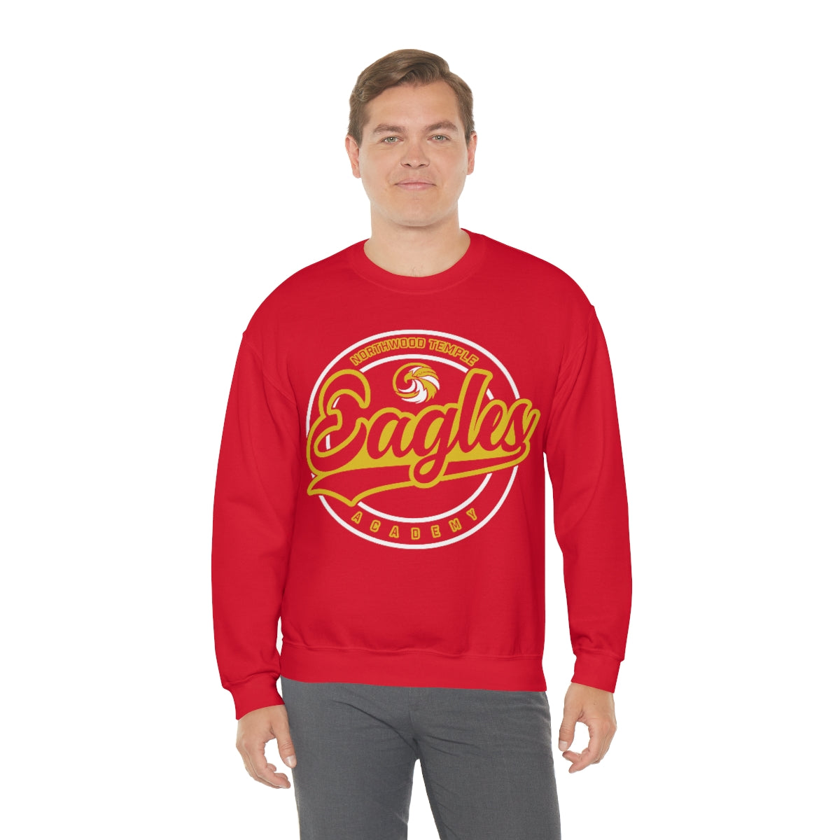 Eagles Circle Stamp - Gildan Unisex Heavy Blend™ Crewneck Sweatshirt