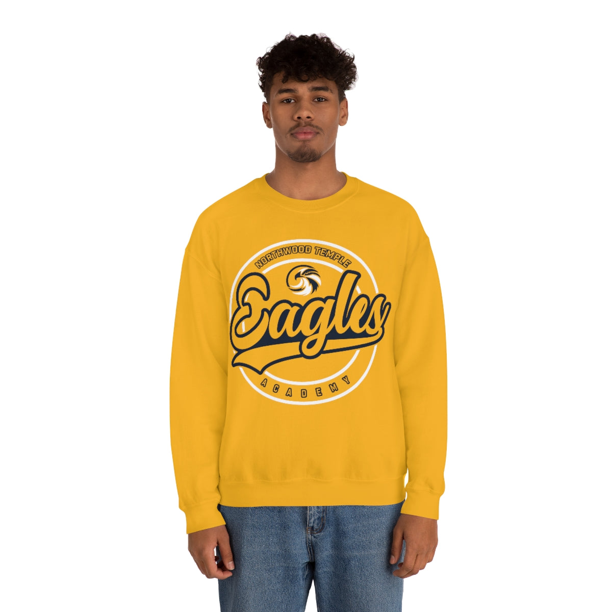 Eagles Circle Stamp - Gildan Unisex Heavy Blend™ Crewneck Sweatshirt