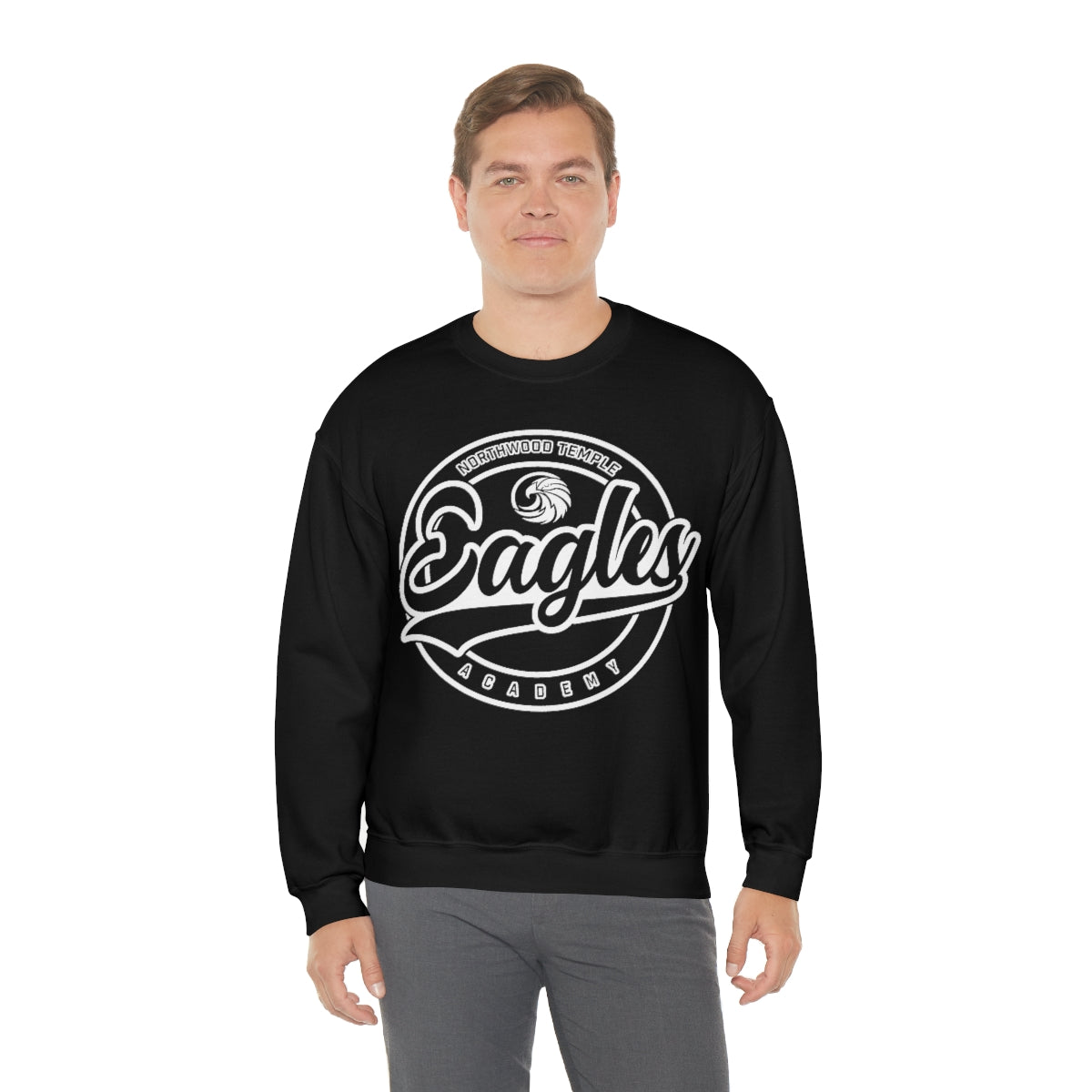 Eagles Circle Stamp - Gildan Unisex Heavy Blend™ Crewneck Sweatshirt