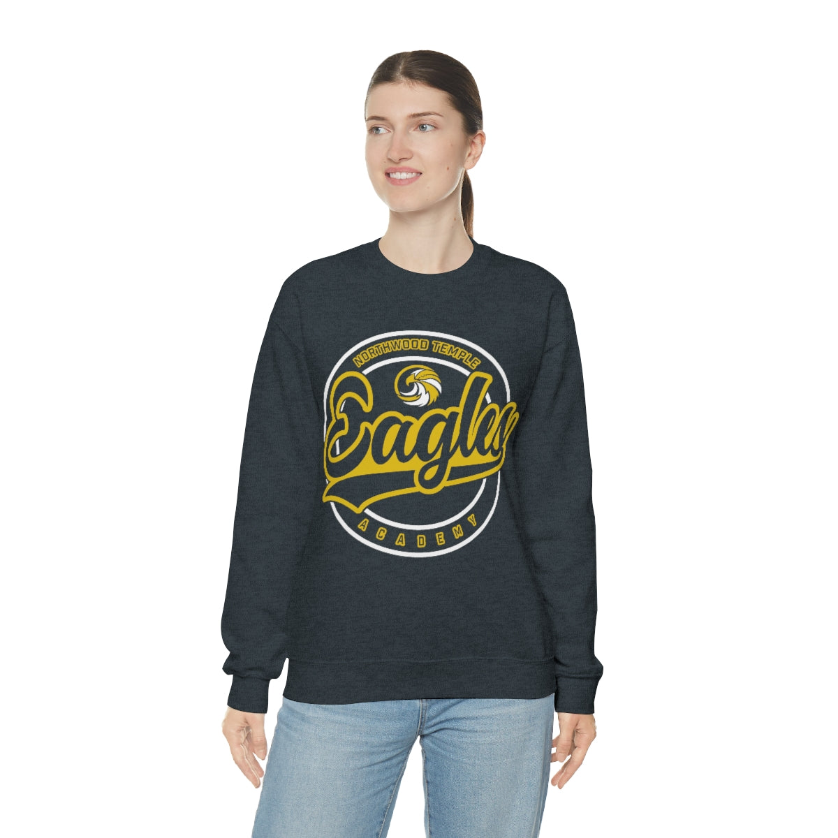 Eagles Circle Stamp - Gildan Unisex Heavy Blend™ Crewneck Sweatshirt