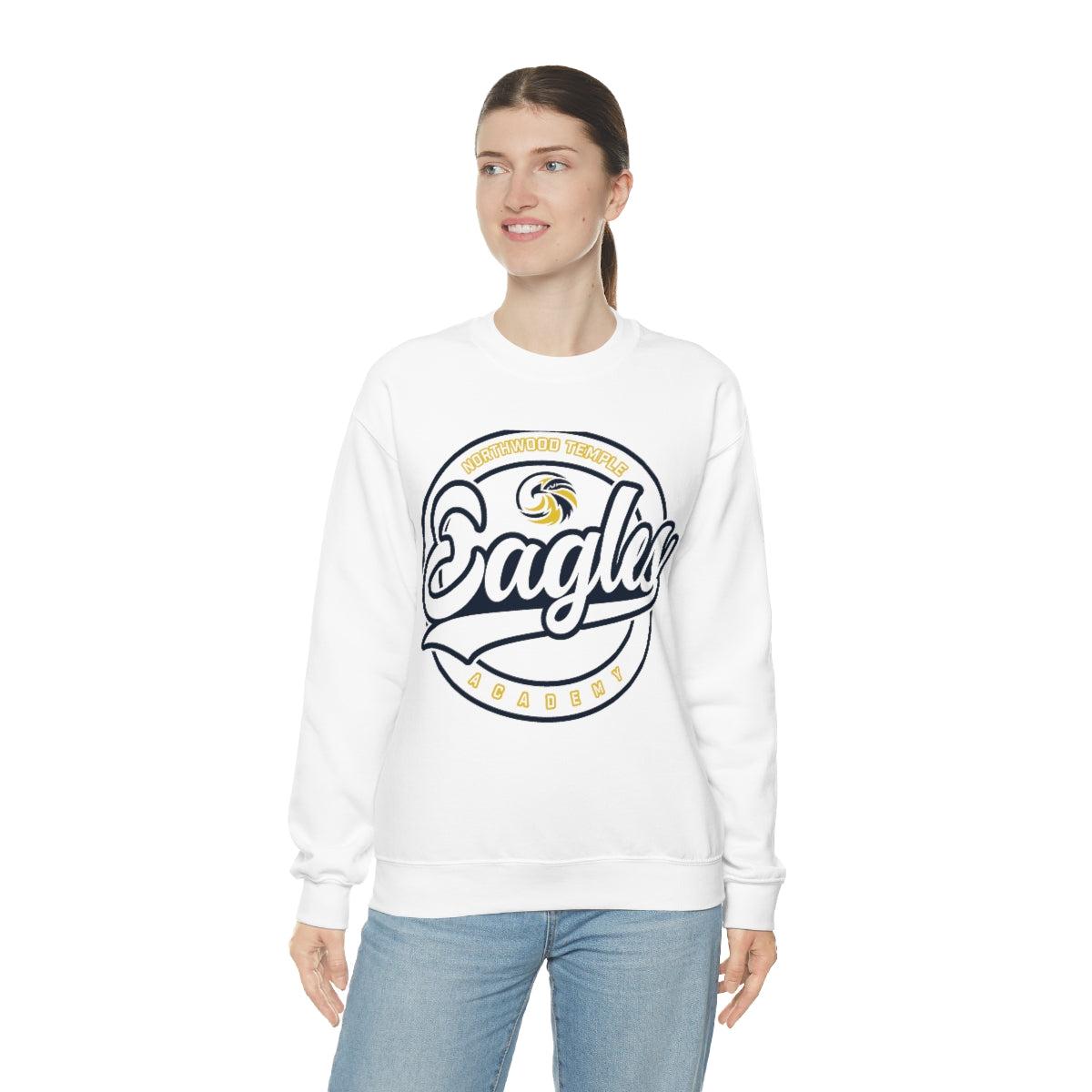 Eagles Circle Stamp - Gildan Unisex Heavy Blend™ Crewneck Sweatshirt