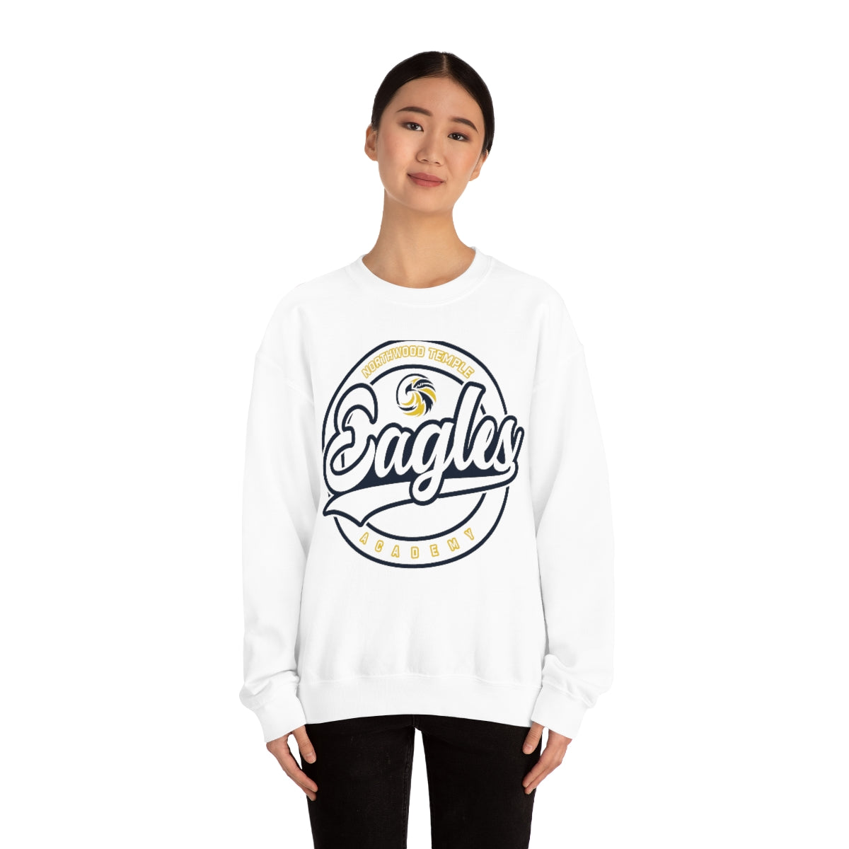 Eagles Circle Stamp - Gildan Unisex Heavy Blend™ Crewneck Sweatshirt