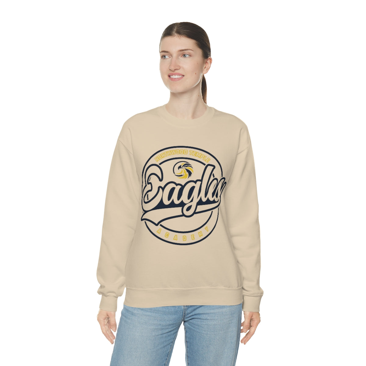 Eagles Circle Stamp - Gildan Unisex Heavy Blend™ Crewneck Sweatshirt