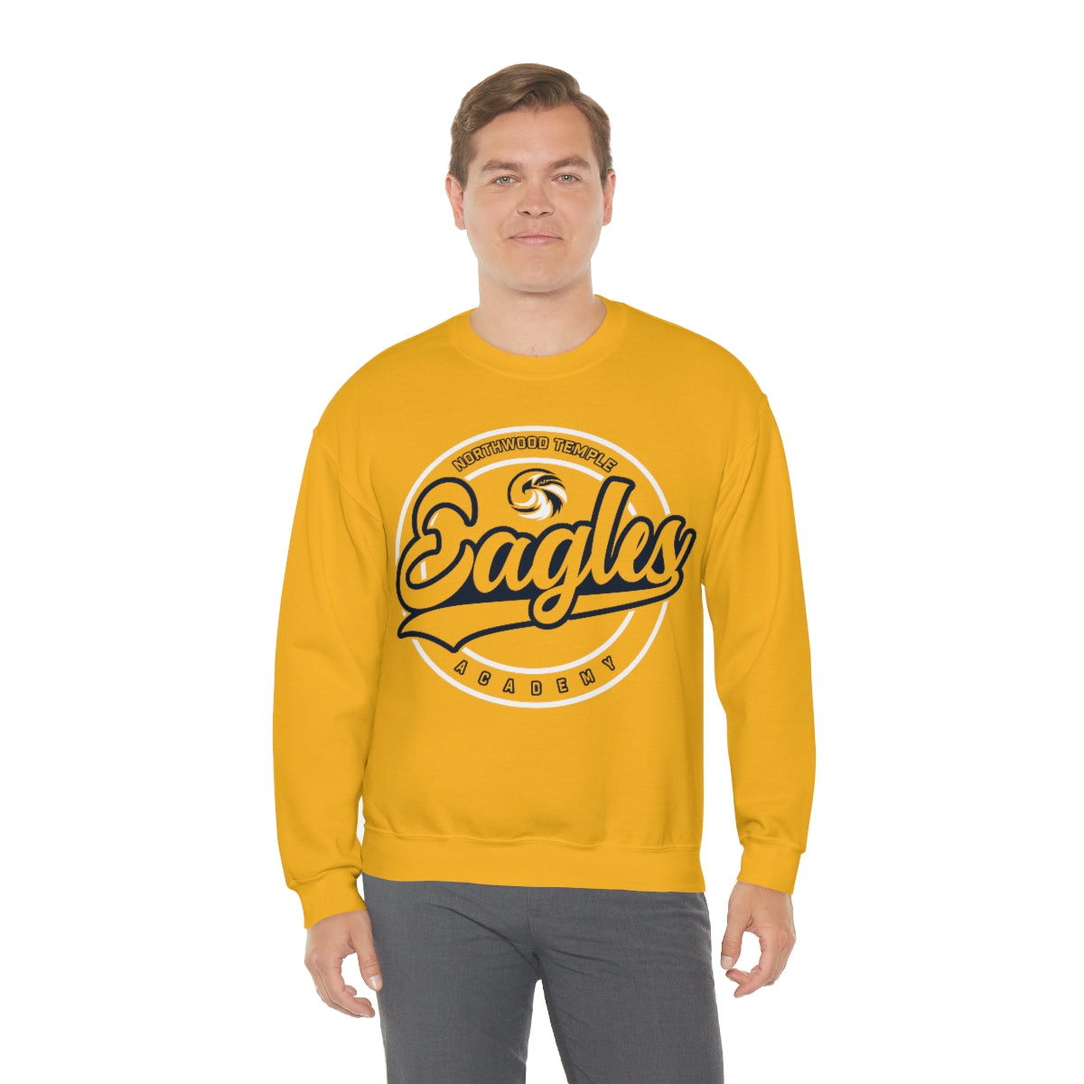 Eagles Circle Stamp - Gildan Unisex Heavy Blend™ Crewneck Sweatshirt