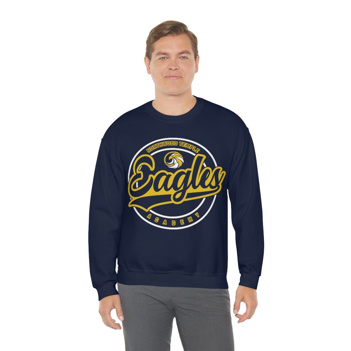 Eagles Circle Stamp - Gildan Unisex Heavy Blend™ Crewneck Sweatshirt